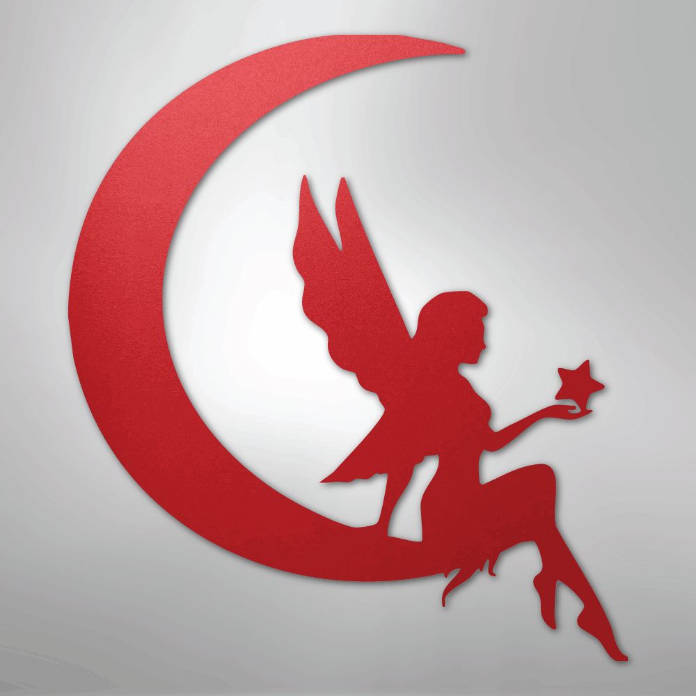 Fairy Moon - Steel Sign Wall Decor