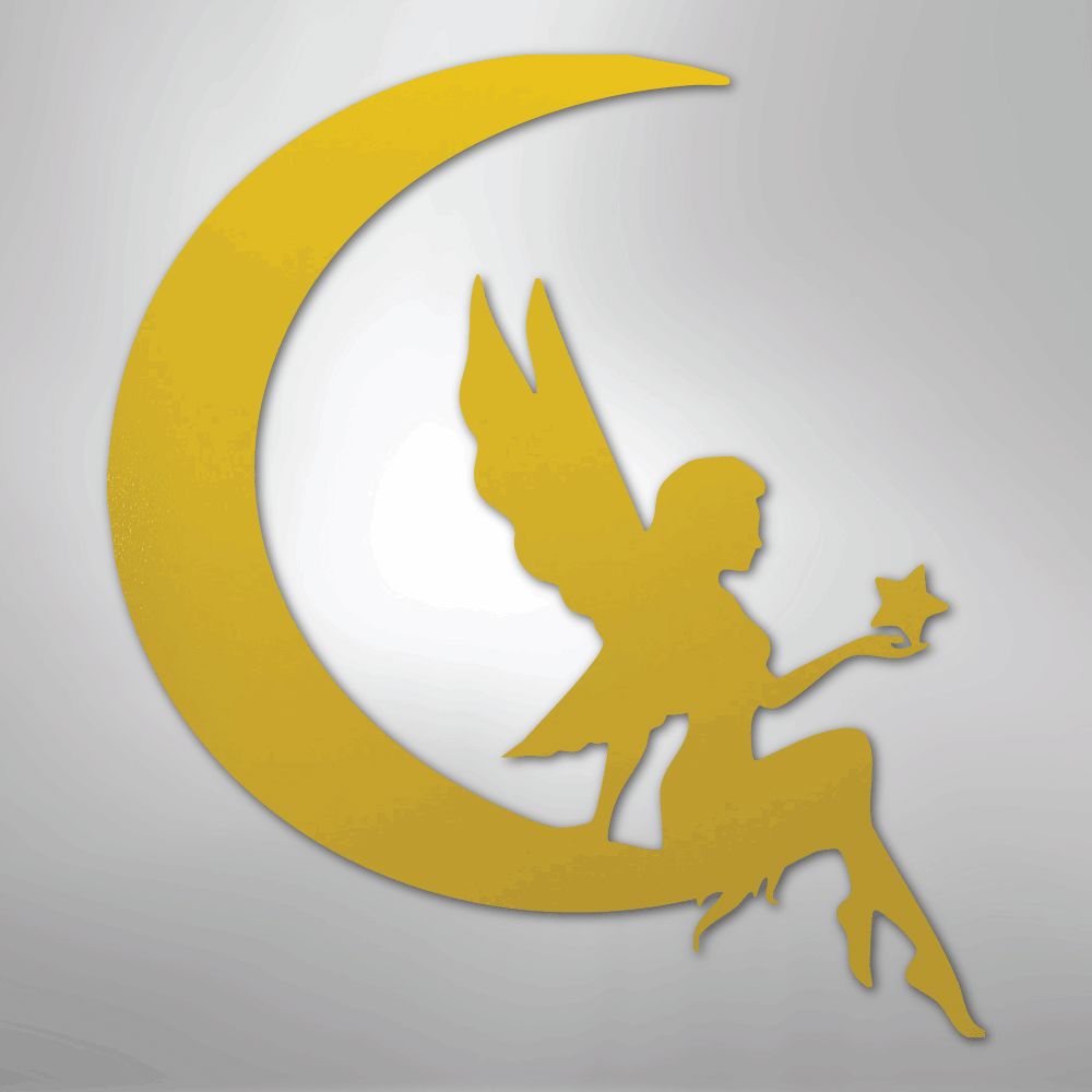 Fairy Moon - Steel Sign Wall Decor