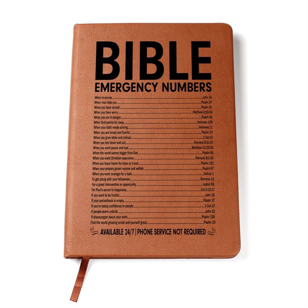 Powerful "Bible Emergency Numbers" Journal Jewelry 