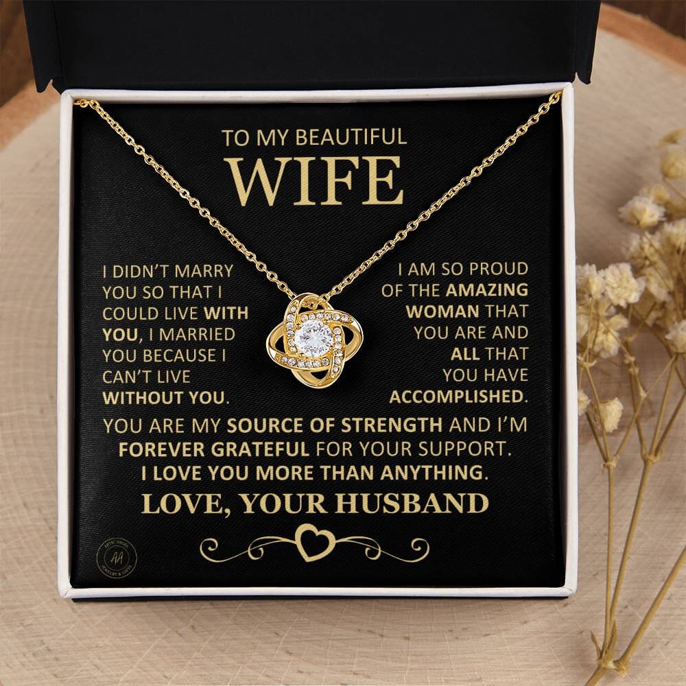 Unique Gift For Wife "I'm So Proud Of The Amazing Woman You Are" Necklace Jewelry 