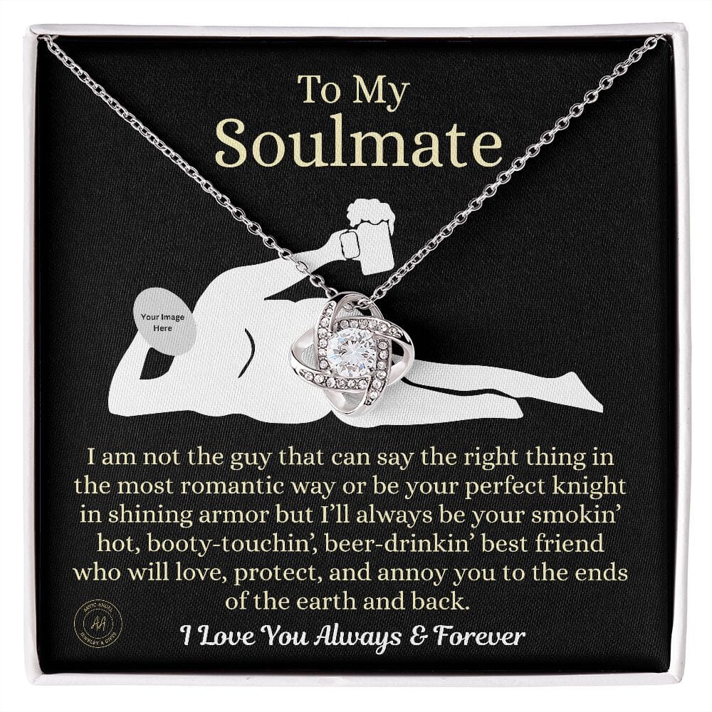 Funny Custom Gift For Soulmate "I'm Not The Guy" Necklace Jewelry 14K White Gold Finish Standard Box 