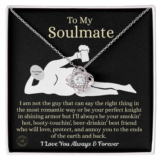 Funny Custom Gift For Soulmate "I'm Not The Guy" Necklace Jewelry 14K White Gold Finish Standard Box 