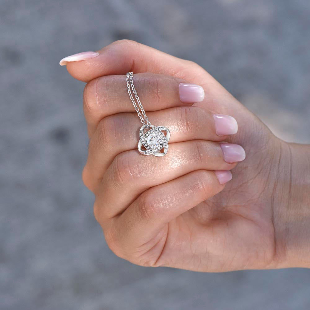 To My Smokin' Hot Wife "If I Had One Wish" Knot Necklace