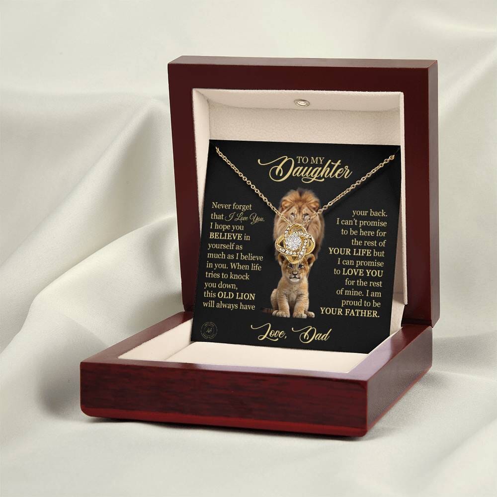 Beautiful Gift for Daughter from Dad "This Old Lion For The Rest Of Mine" Necklace Jewelry 