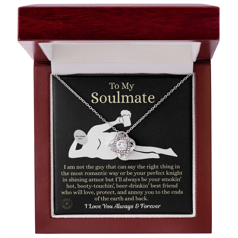 Funny Custom Gift For Soulmate "I'm Not The Guy" Necklace Jewelry 14K White Gold Finish Luxury Box 