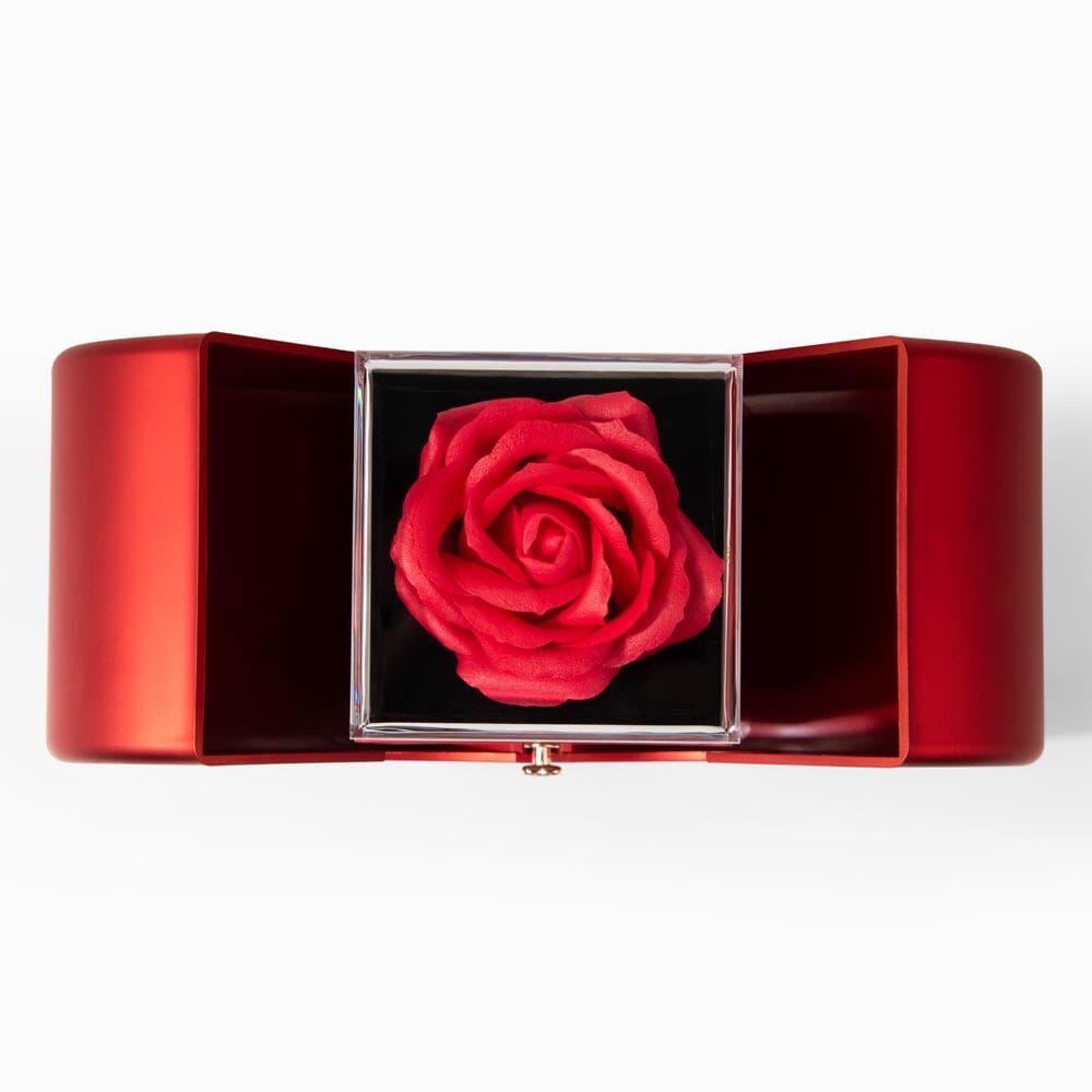 Unique Gift For Wife "I'm So Proud Of The Amazing Woman You Are" Necklace With Heart Box and Red Rose Surprise Jewelry 