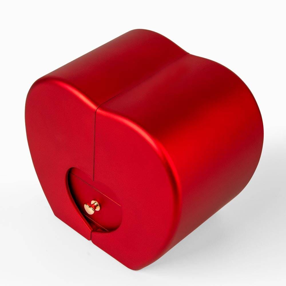 Gift for Wife "If I Had One Wish" Necklace With Heart Box and Red Rose Surprise Jewelry 