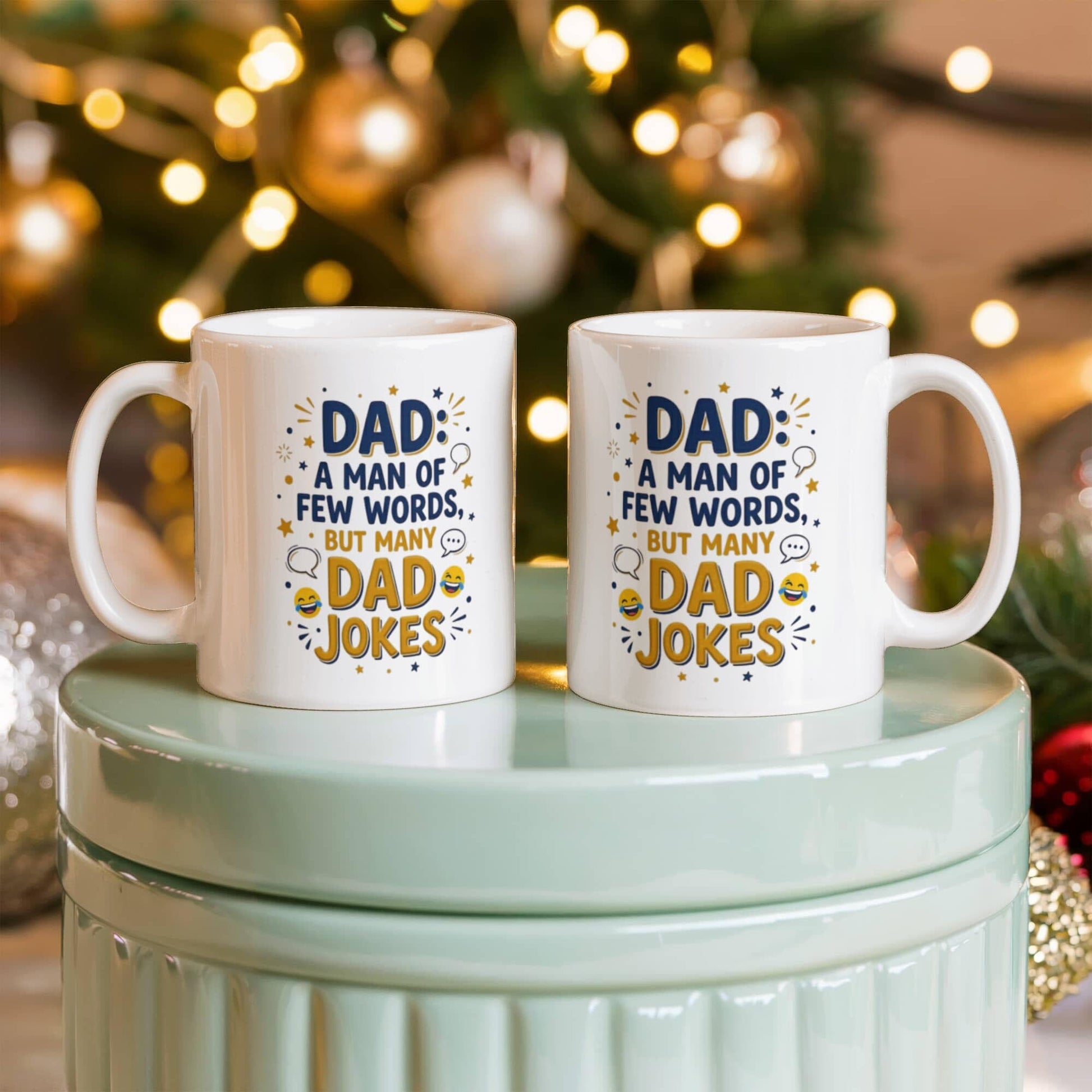 Funny "A Man Of Few Words, But Many Dad Jokes" Mug Drinkware 