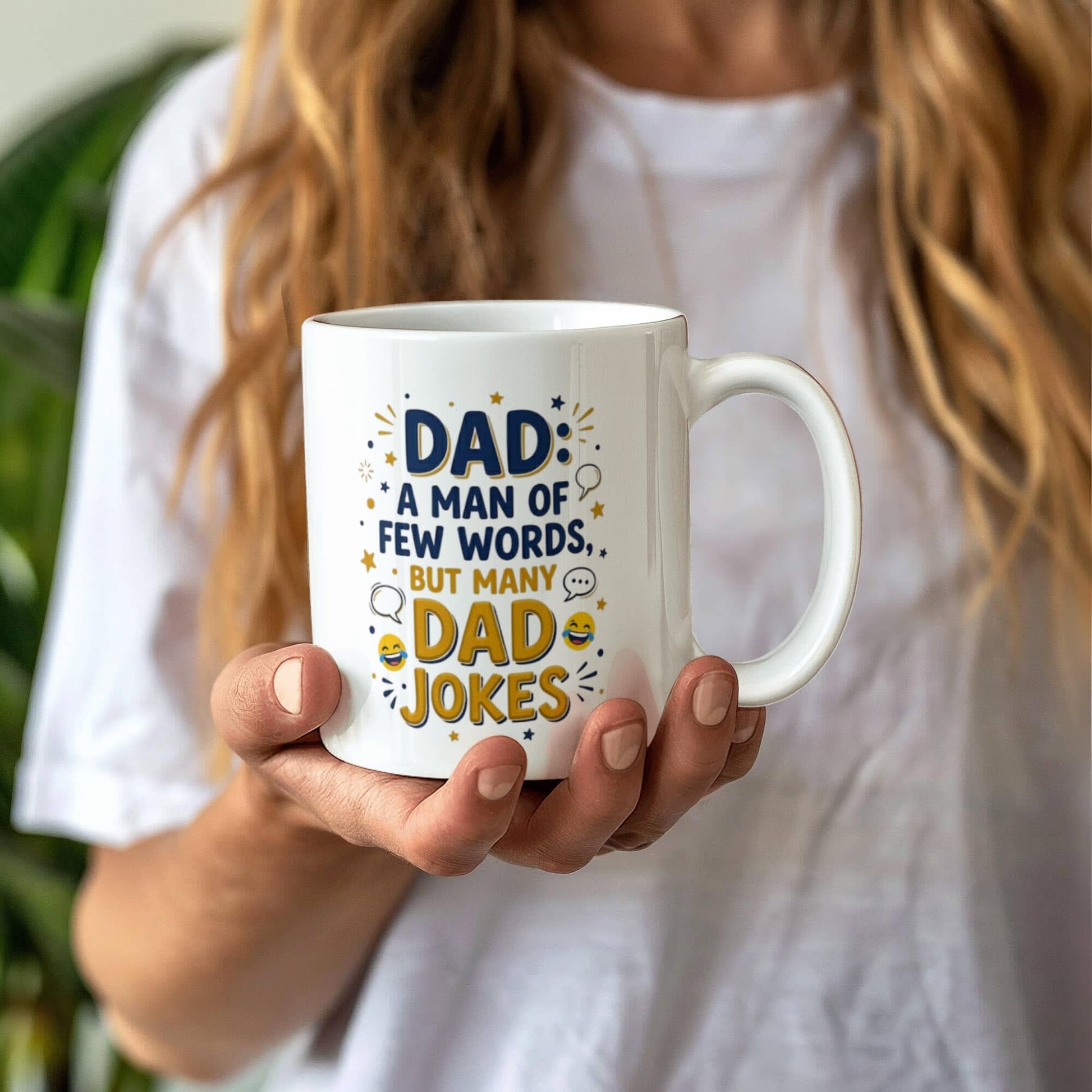 Funny "A Man Of Few Words, But Many Dad Jokes" Mug Drinkware 