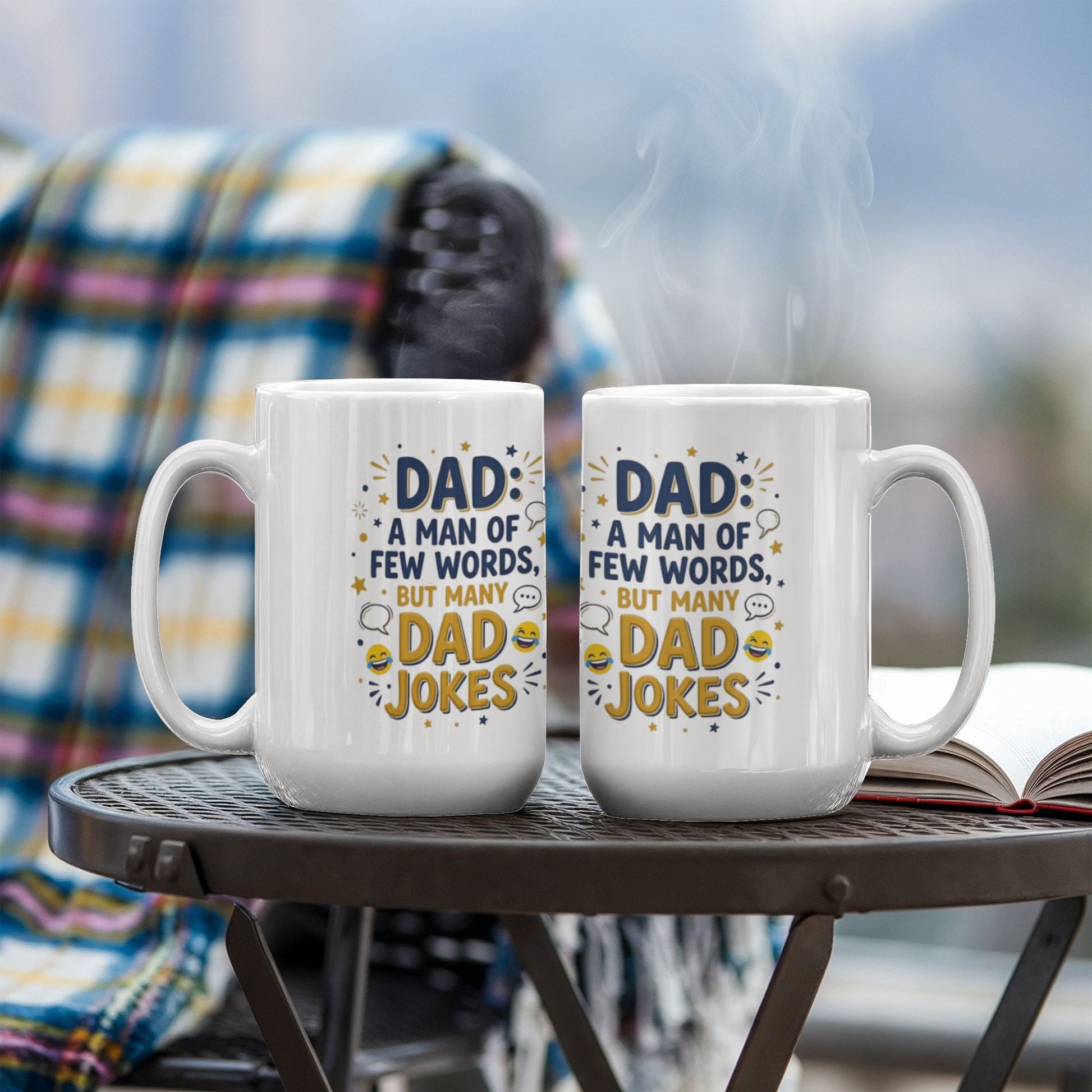 Funny "A Man Of Few Words, But Many Dad Jokes" Mug Drinkware 