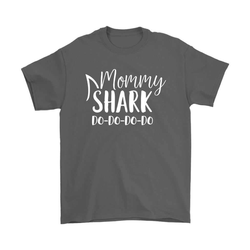 Funny "Mommy Shark" Shirts and Hoodies T-shirt Gildan Mens T-Shirt Charcoal S