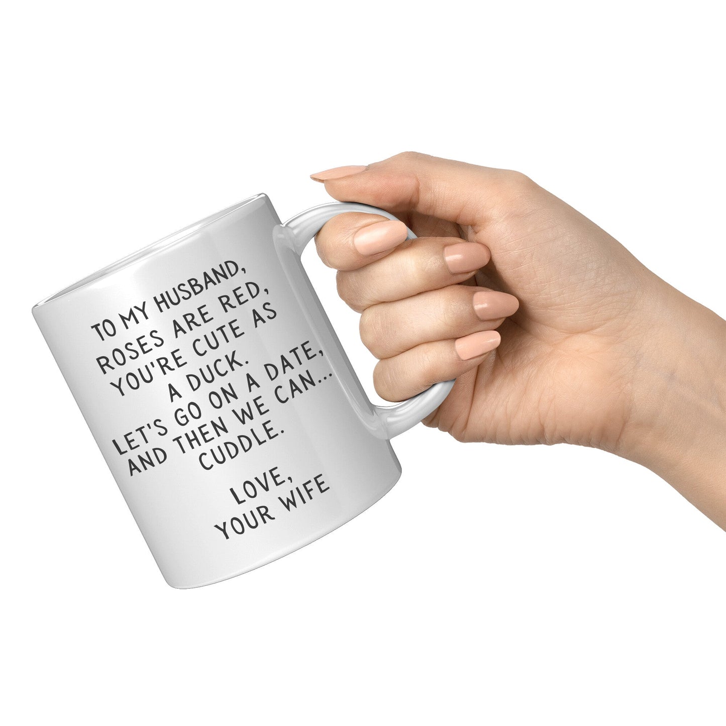 Funny Gift for Husband "Cute As A Duck" Mug Ceramic Mugs 