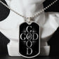 Inspirational "God Is Good" Dog Tag Necklace With Available Custom Engraving Jewelry 