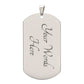 Inspirational "God Is Good" Dog Tag Necklace Jewelry Military Chain (Silver) Yes 