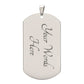 Gift For Son From Dad "Be The Man I Know You Can Be" Military Style Necklace Jewelry 