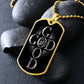 Inspirational "God Is Good" Dog Tag Necklace With Available Custom Engraving Jewelry Military Chain (Gold) No 
