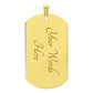Gift For Son From Dad "Be The Man I Know You Can Be" Military Style Necklace Jewelry 