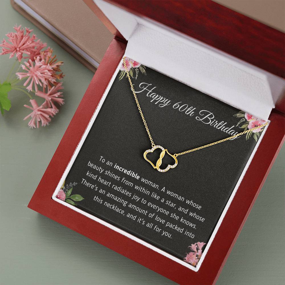 Happy 60th Birthday Gold Necklace Jewelry 