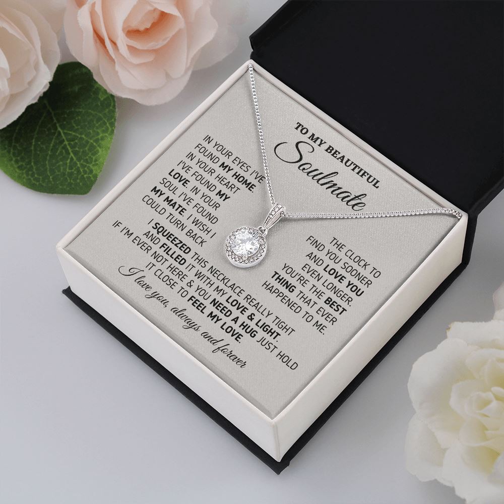 Gift for Soulmate "My Home, My Love, My Mate" Necklace Jewelry 