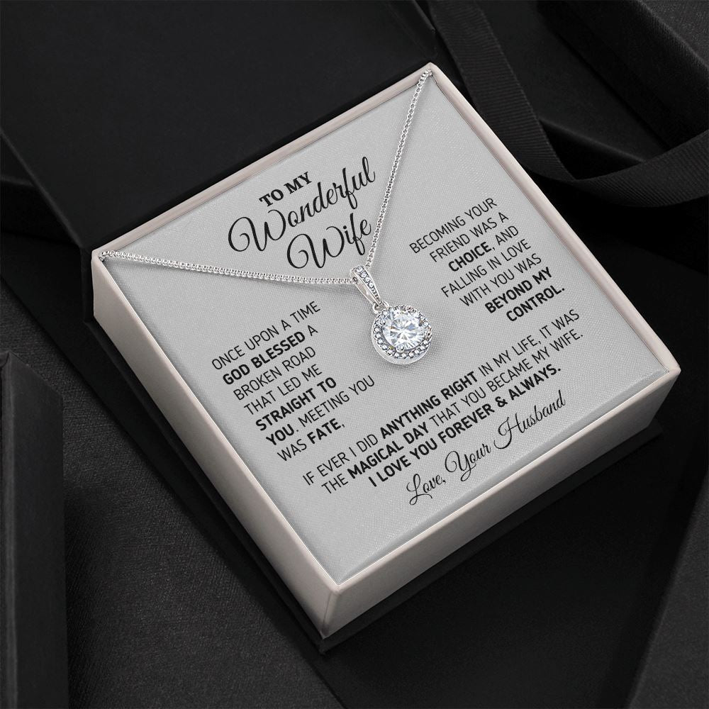 Gift for Wife "The Magical Day" Eternal Necklace Jewelry 