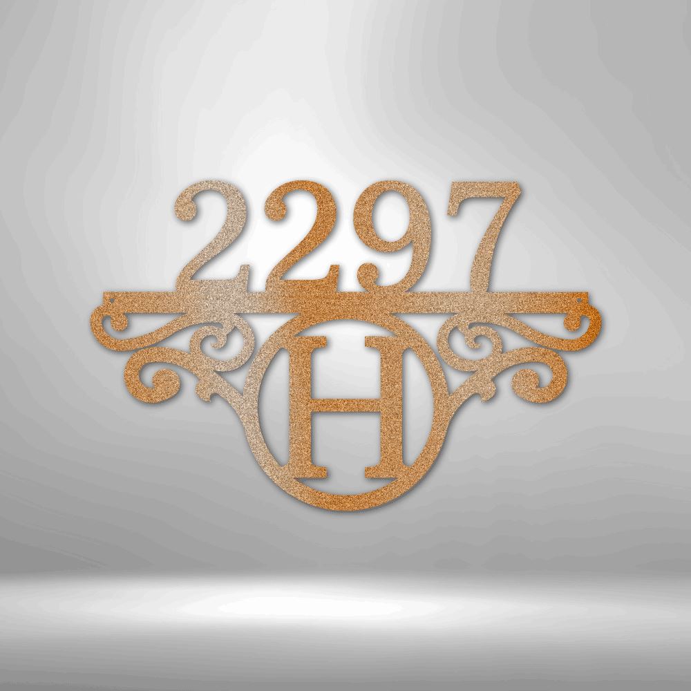 Elegant Custom Address Plaques for House Jewelry Copper 15 
