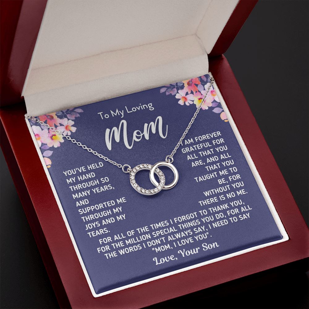 Gift For Mom From Son "I Am Forever Grateful" Necklace Jewelry 