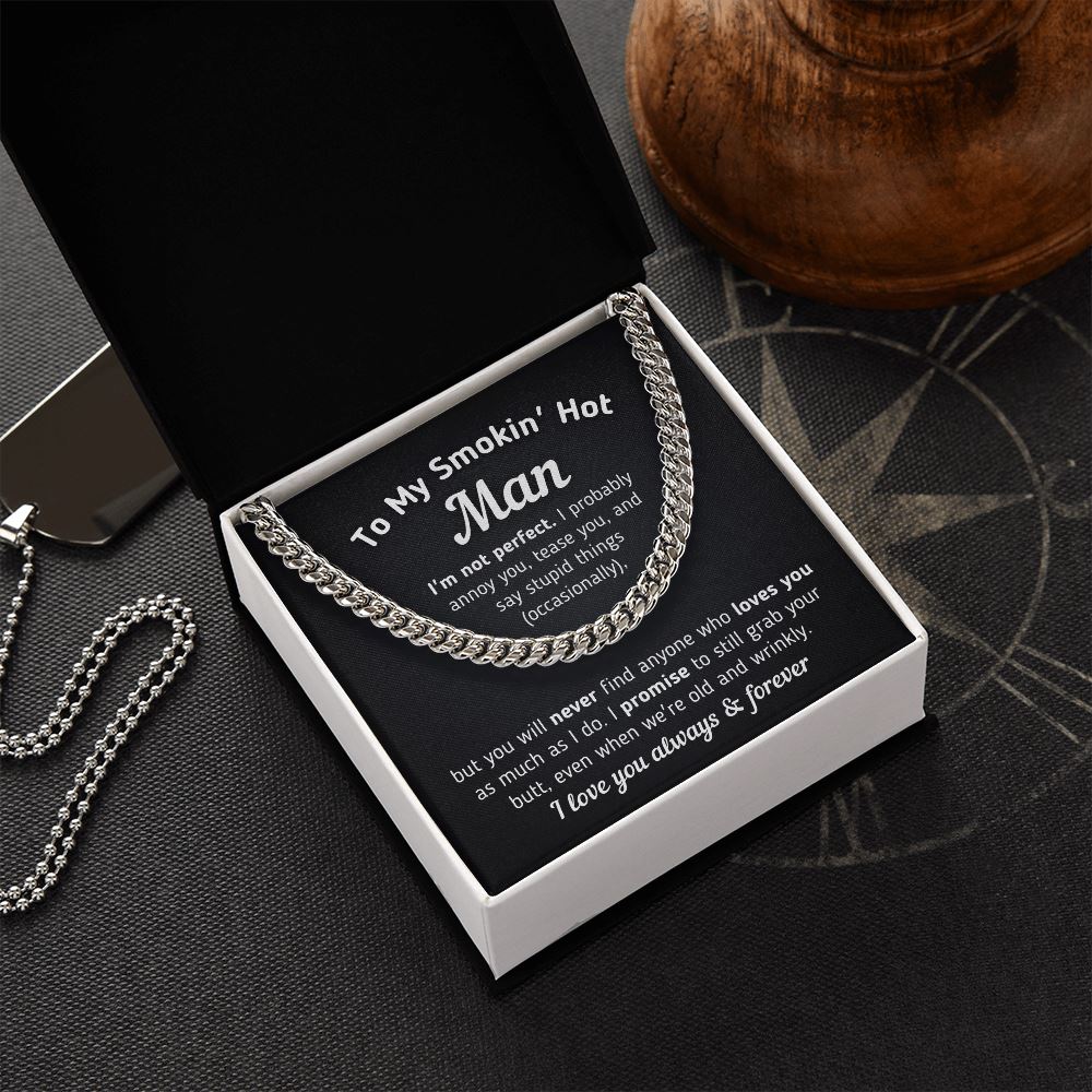 Gift for Him "Even When We're Old and Wrinkly" Necklace Jewelry 