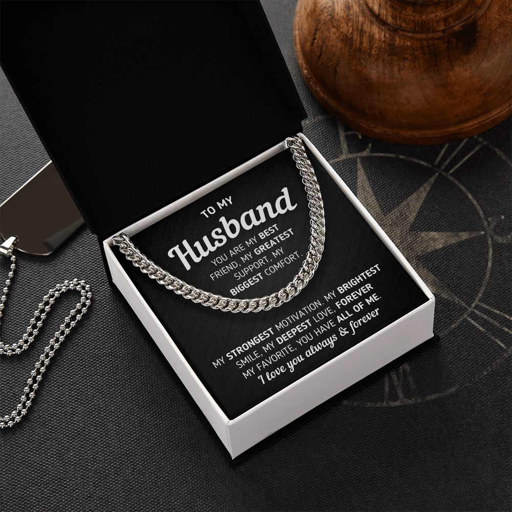 Gift For Husband "You Are My Best Friend" Necklace Jewelry 