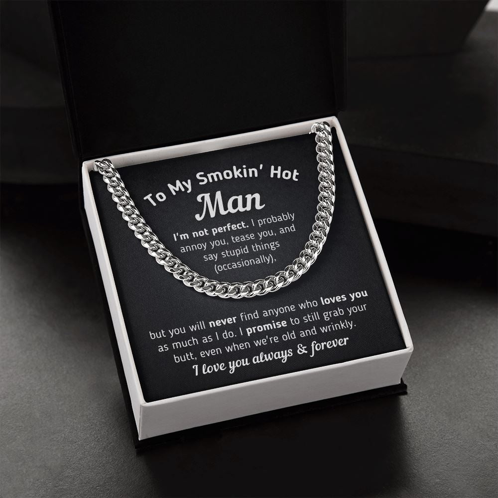 Gift for Him "Even When We're Old and Wrinkly" Necklace Jewelry 