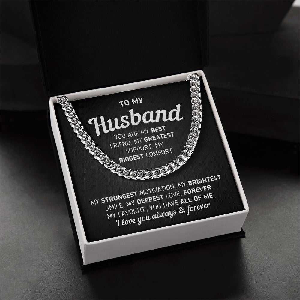 Gift For Husband "You Are My Best Friend" Necklace Jewelry 