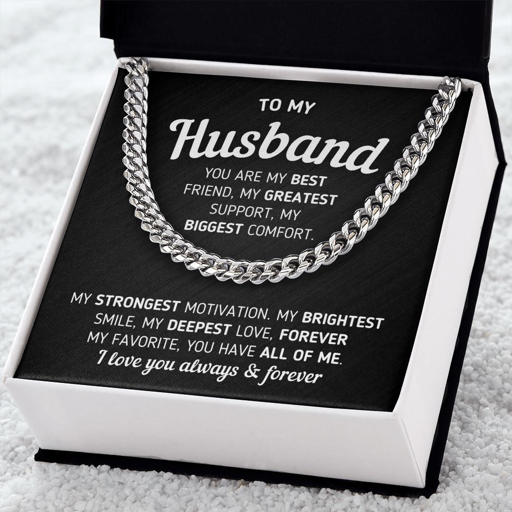 Gift For Husband "You Are My Best Friend" Necklace Jewelry 