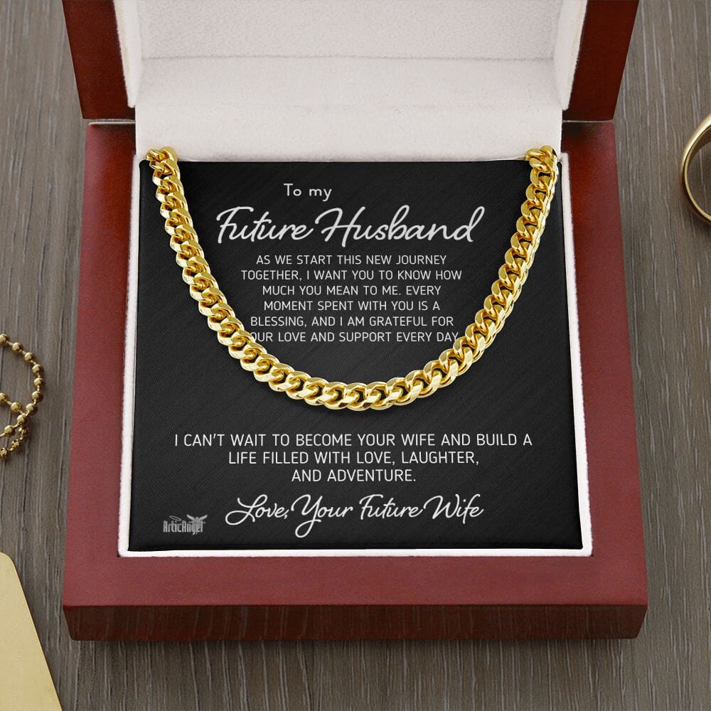Gift For Future Husband "As We Start Our Journey Together" Necklace Jewelry 