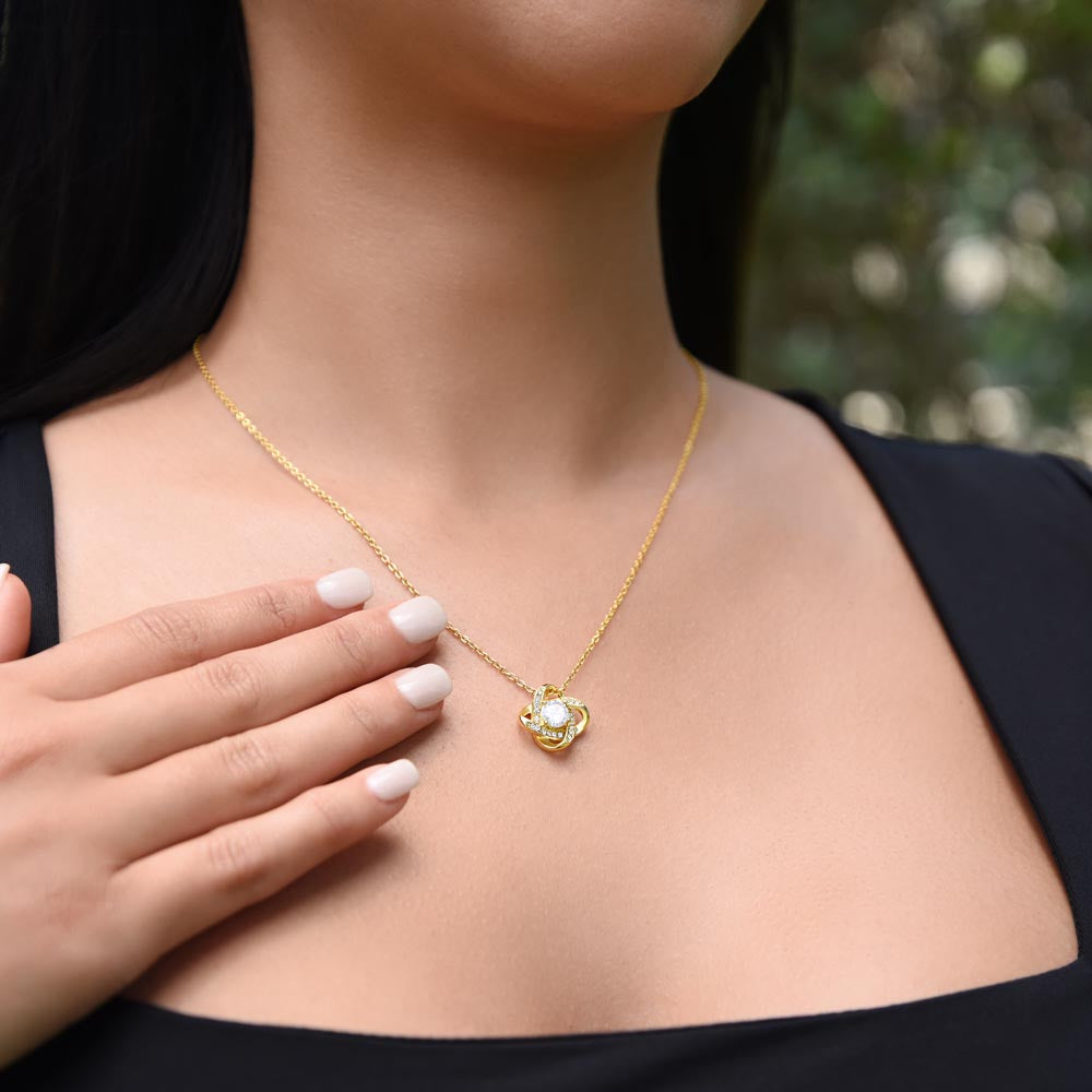 Gift for Mom "Without You There Is No Me" Love Your Son Gold Necklace Jewelry 