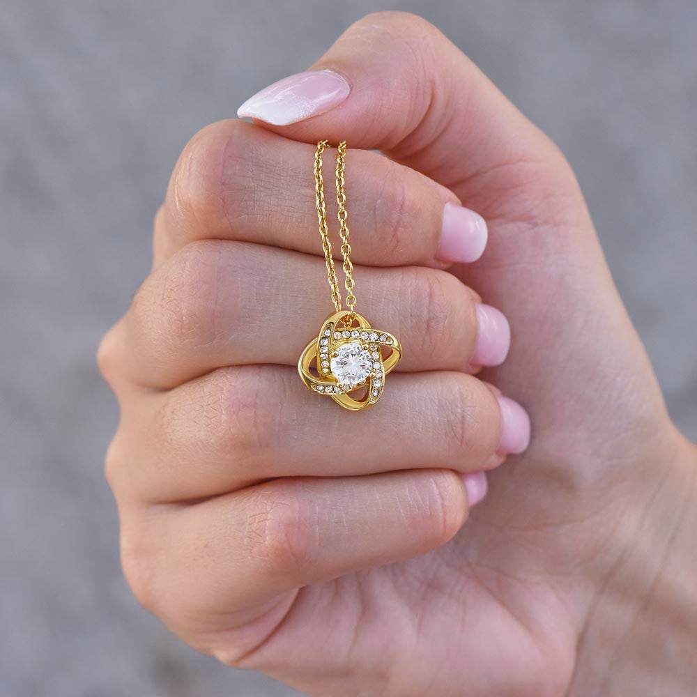 Gift for Soulmate "I Just Look Into Your Eyes" Gold Necklace Jewelry 