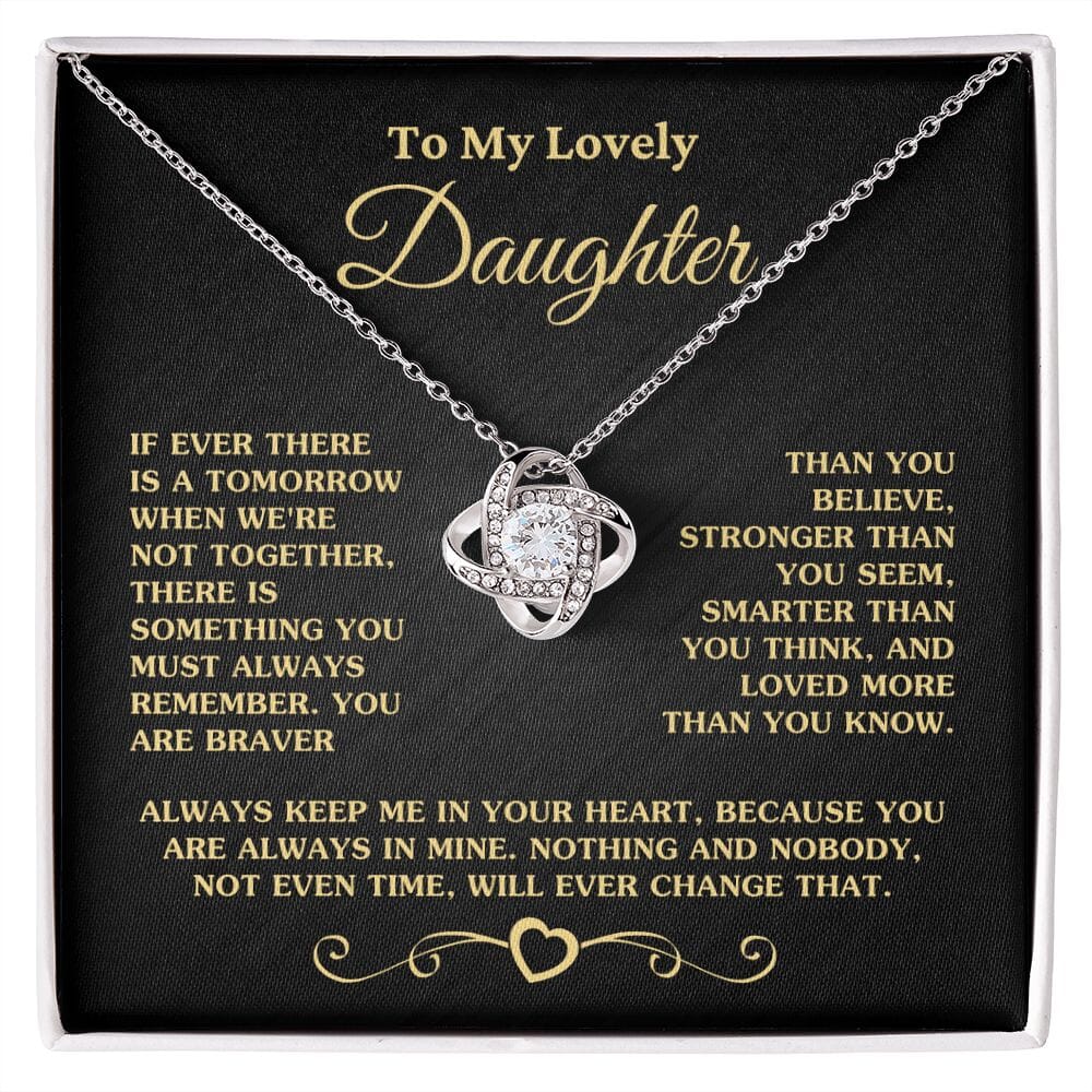 Gift For Daughter "Always Keep Me In Your Heart" Necklace Jewelry 