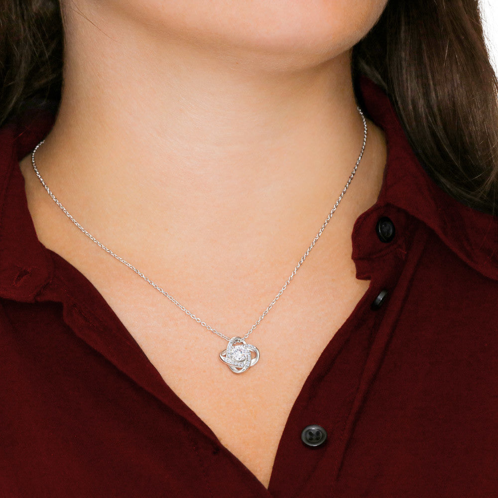 Love Knot Necklace With Gold Variant Jewelry 
