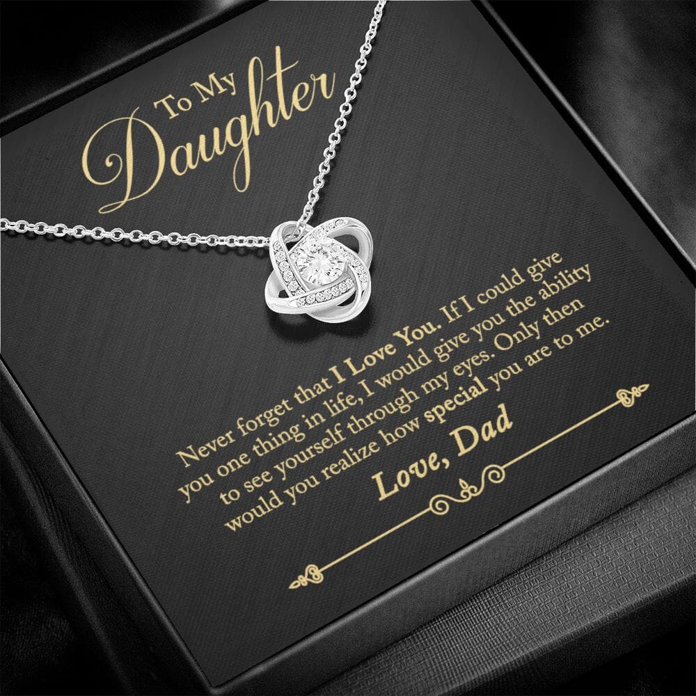 Gift for Daughter "How Special You Are To Me" Love Dad Necklace Jewelry 