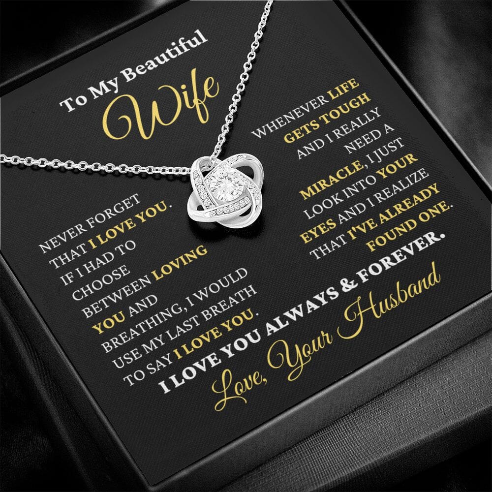 (Almost Sold Out) Gift for Wife "I Just Look Into Your Eyes" Necklace Jewelry 