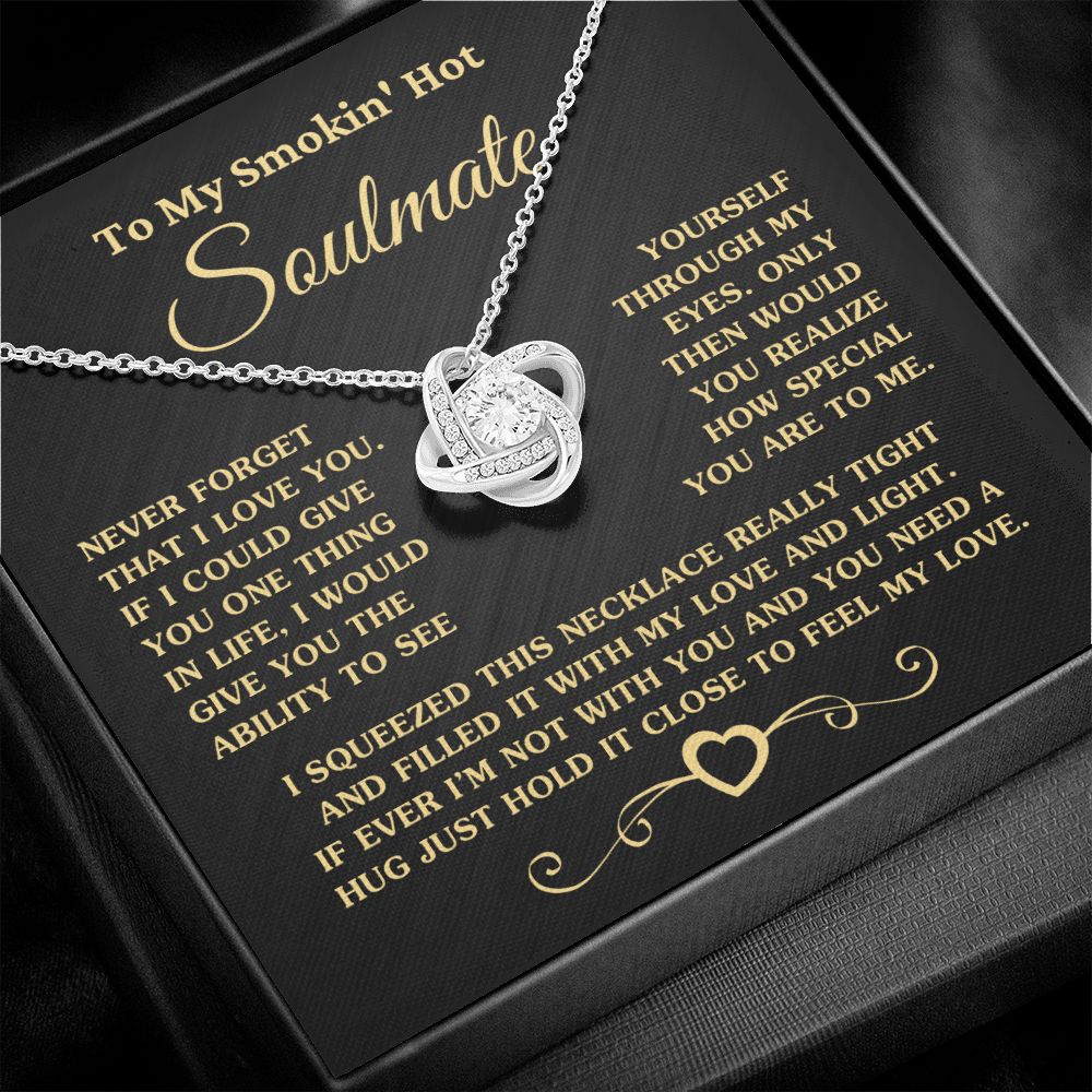 Gift for Soulmate "How Special You Are To Me" Gold Necklace Jewelry 14K White Gold Finish Two-Toned Gift Box 