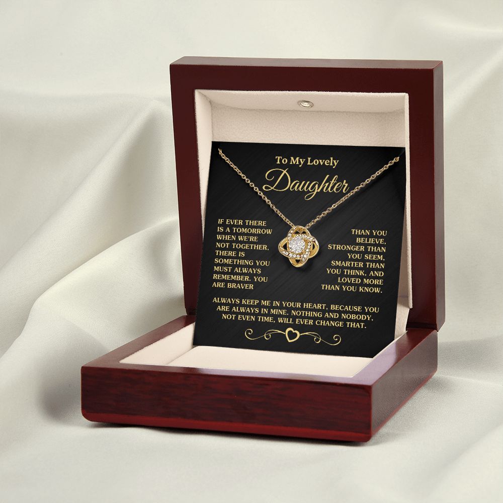 Gift For Daughter "Always Keep Me In Your Heart" Necklace Jewelry 