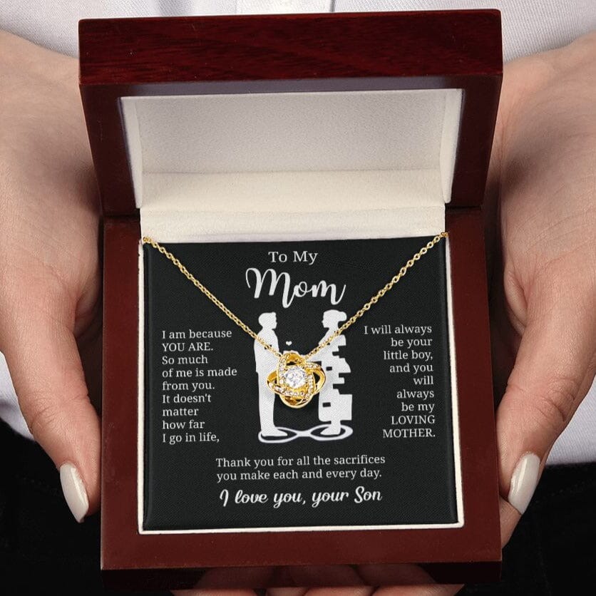 Gift For Mom From Son "I Am Because You Are" Necklace Jewelry 