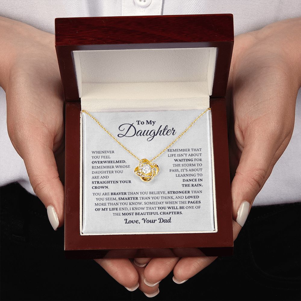 Gift For Daughter From Dad "Most Beautiful Chapters" Necklace Jewelry 
