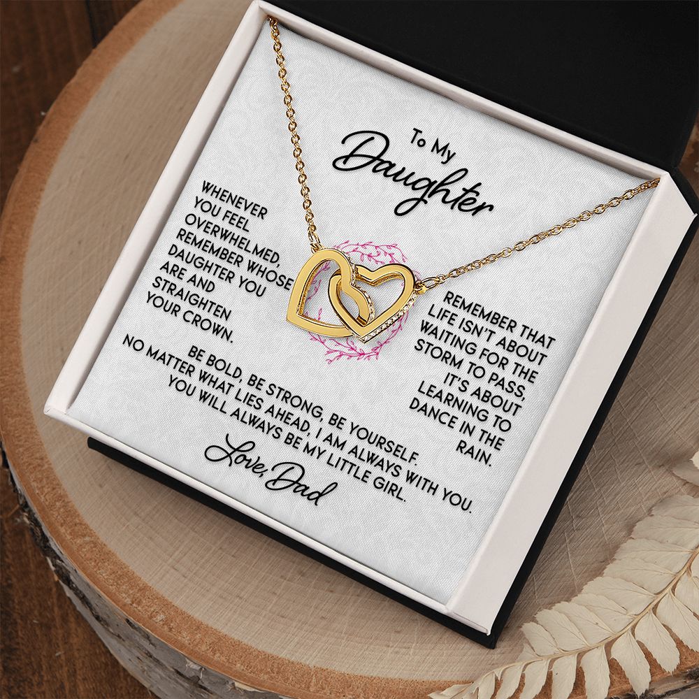 Gift for Daughter "Dance In The Rain" Love Dad Necklace Jewelry 