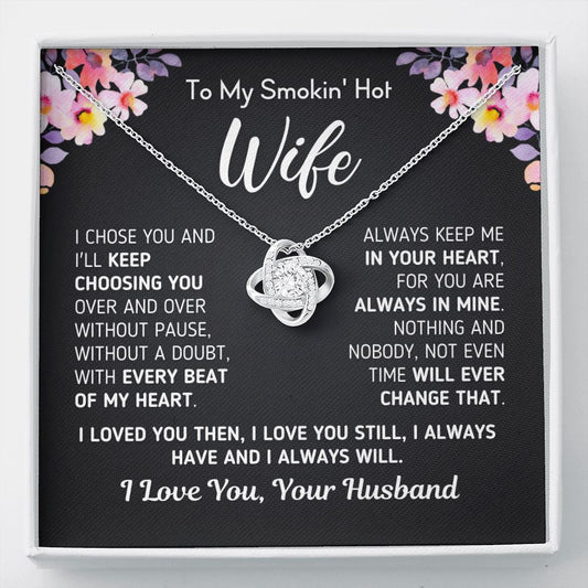 Gift For Wife "I Always Will" Necklace Jewelry Standard Box 