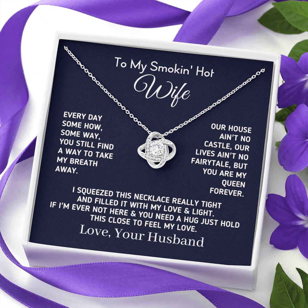 Gift for Wife - "My Queen Forever" Necklace Jewelry 