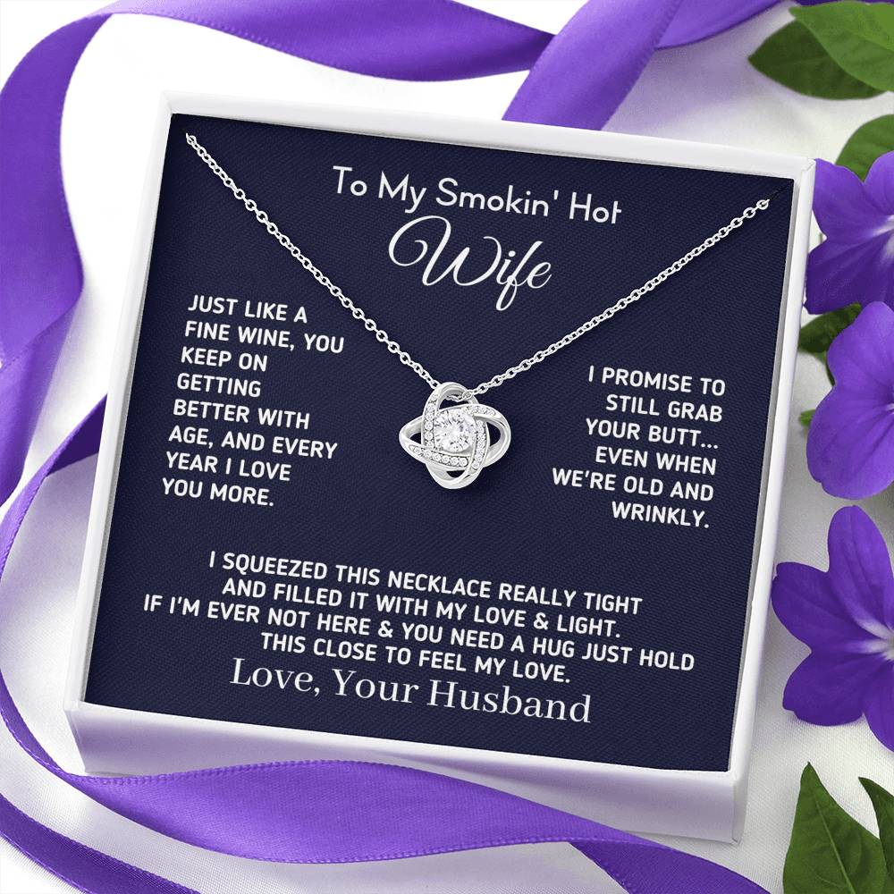 Gift for Wife - Funny "Old and Wrinkly" Necklace Jewelry 