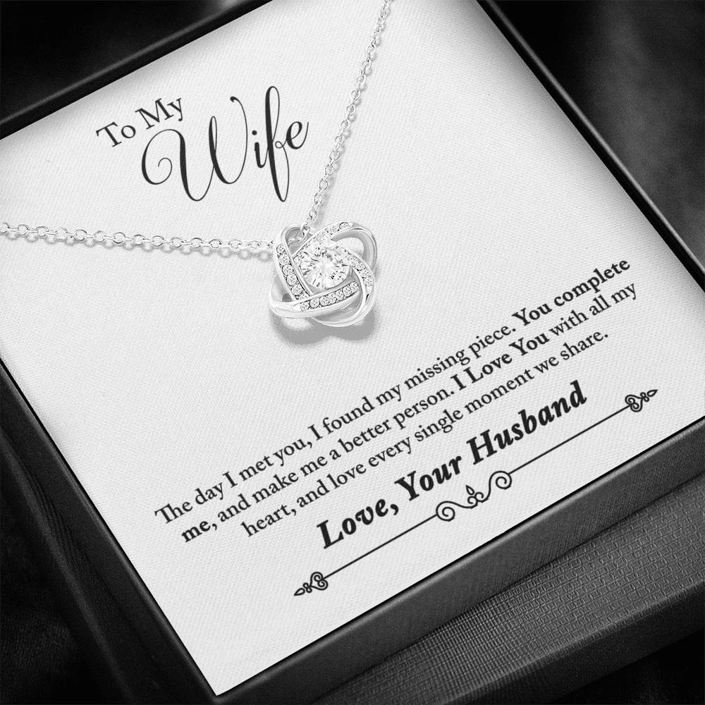 To My Wife - You Complete Me Necklace Jewelry 