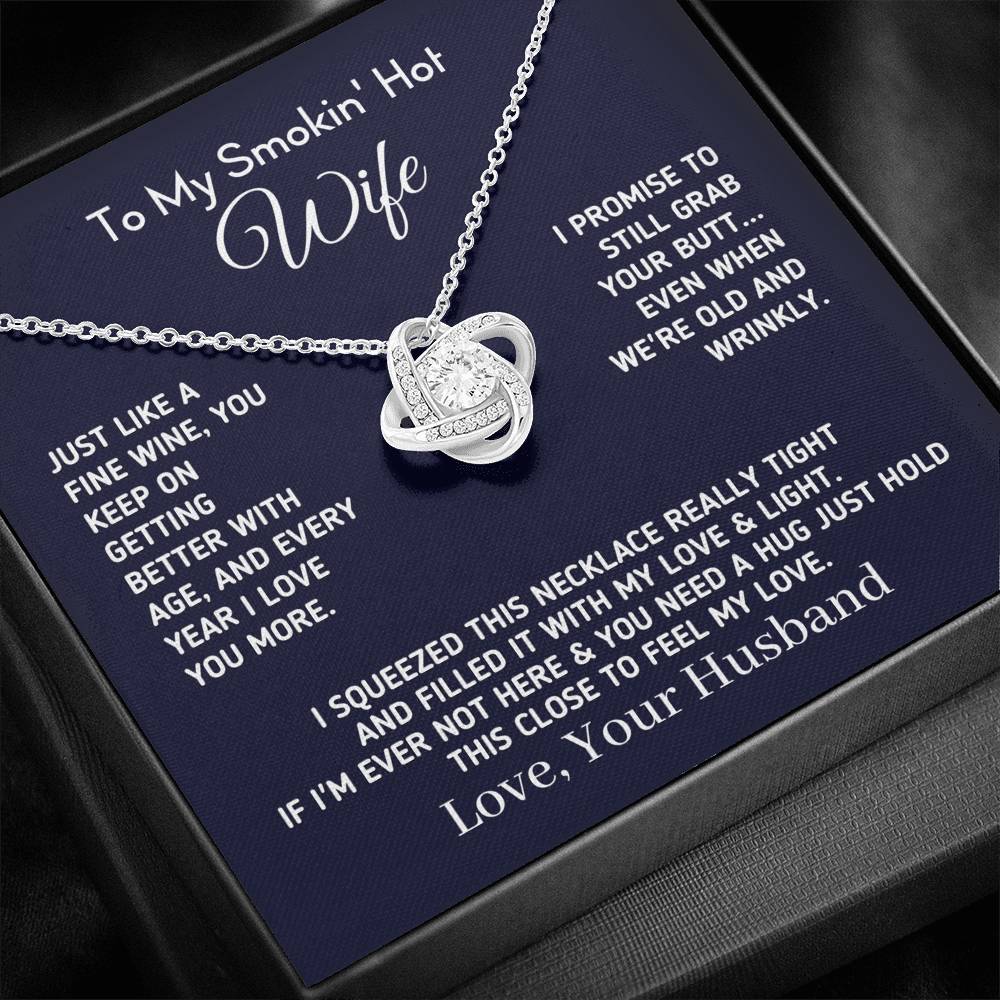 Gift for Wife - Funny "Old and Wrinkly" Necklace Jewelry 