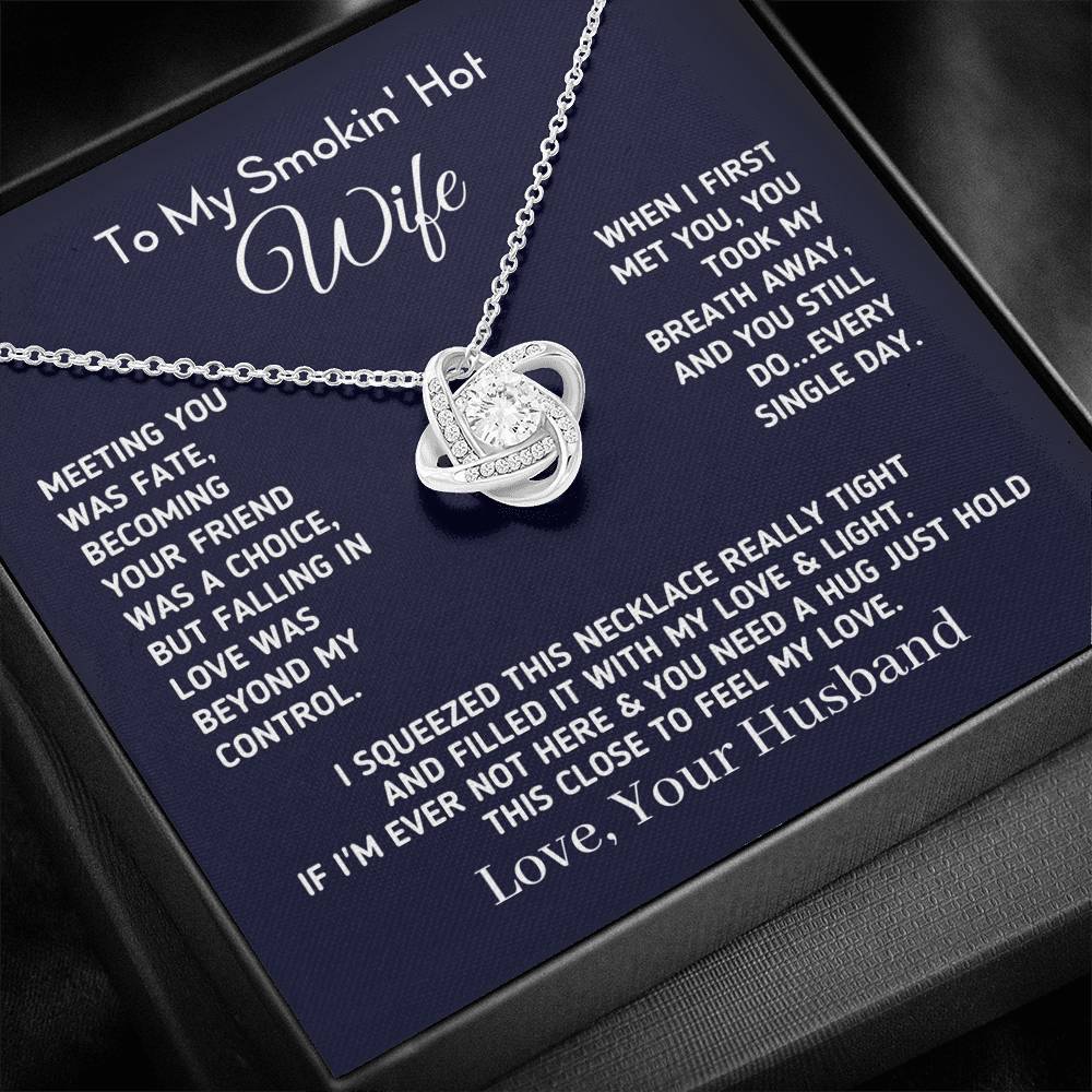 Gift for Wife - "Meeting You Was Fate" Necklace Jewelry 