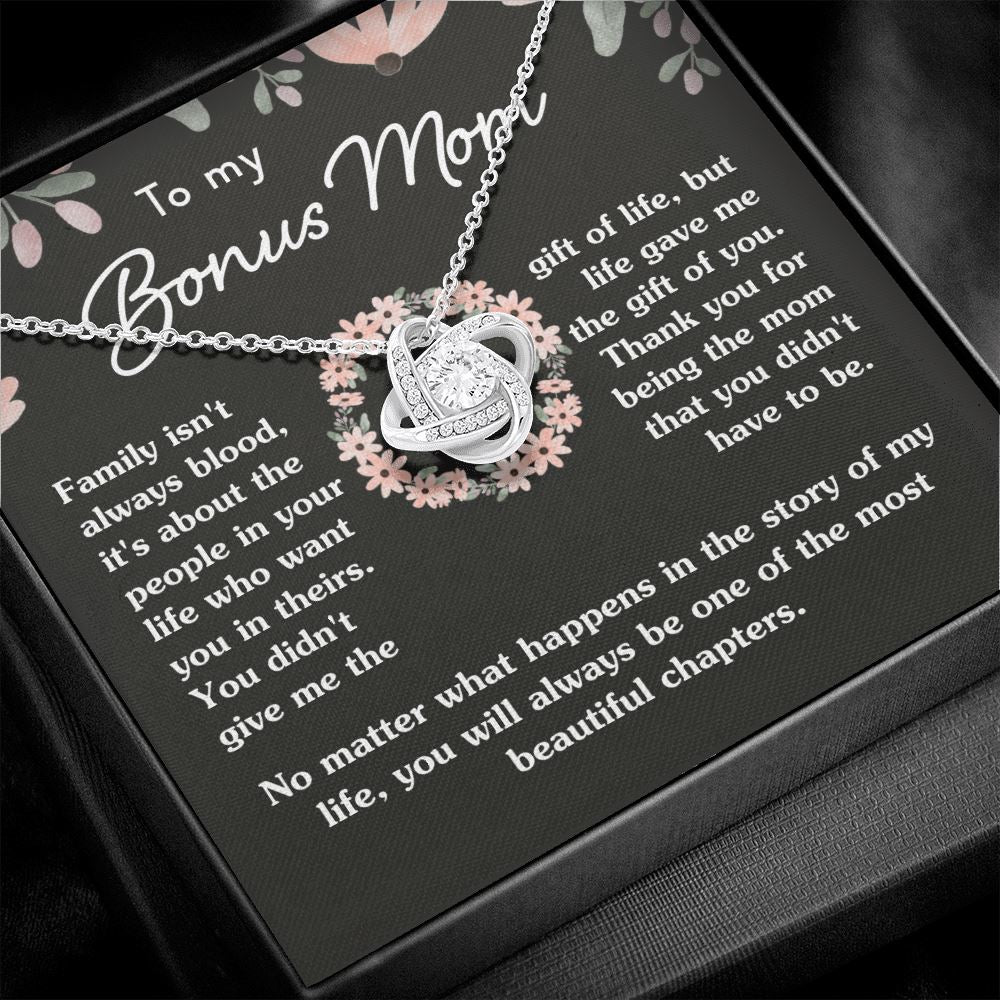 Gift For Bonus Mom "Most Beautiful Chapters" Jewelry 